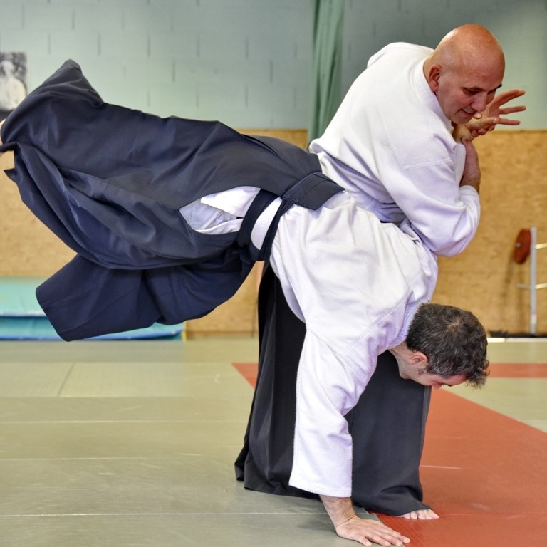 Christophe Bouisset enseigne le taikido à BELFORT